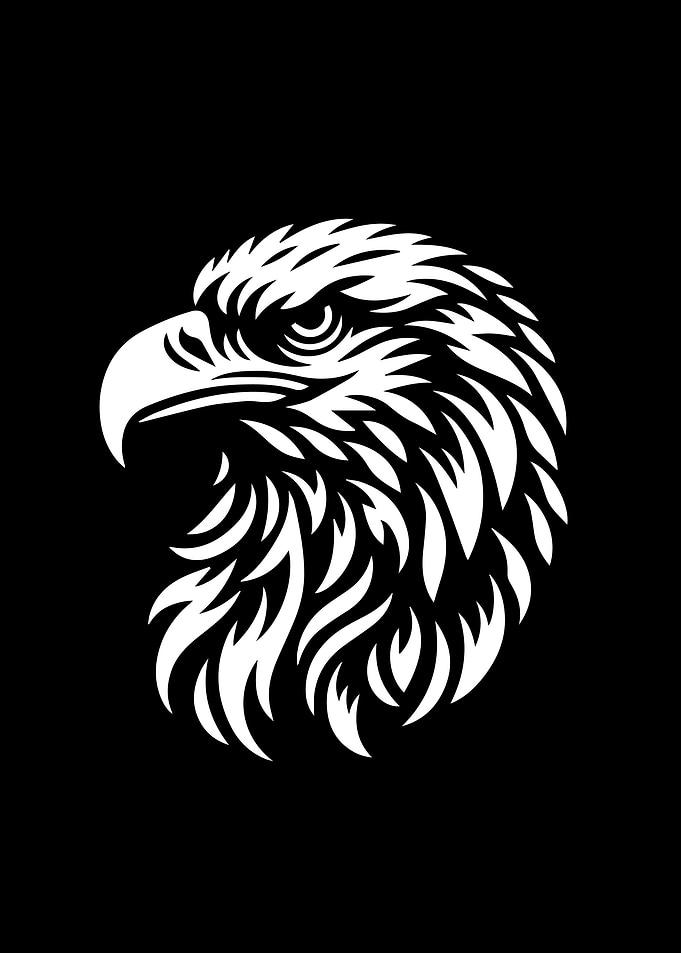 Eagle Stencil Design
