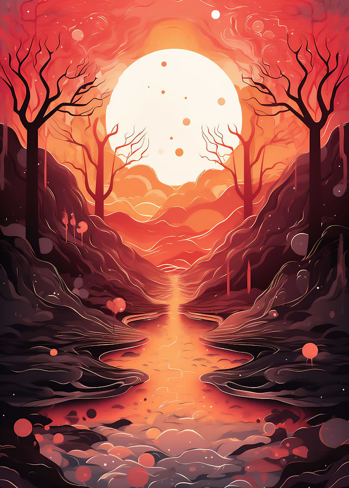 Abstract river