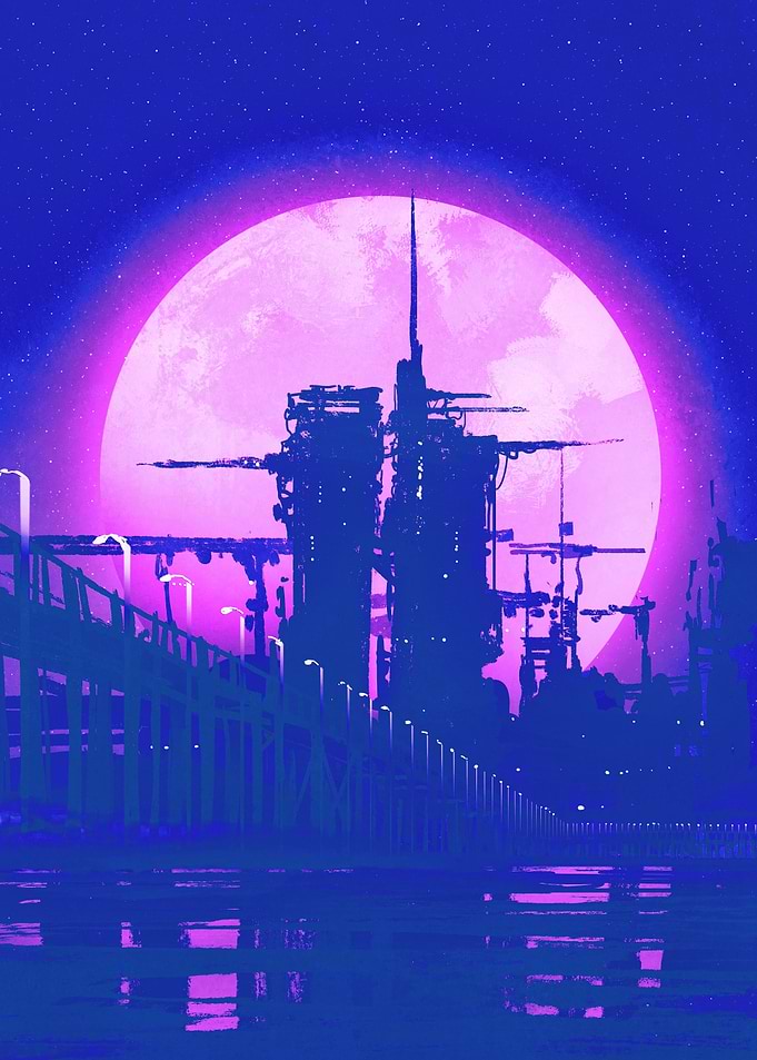 futuristic city cyberpunk