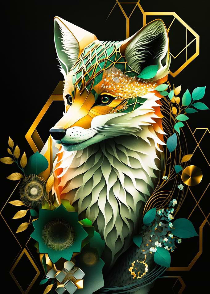 abstract fox