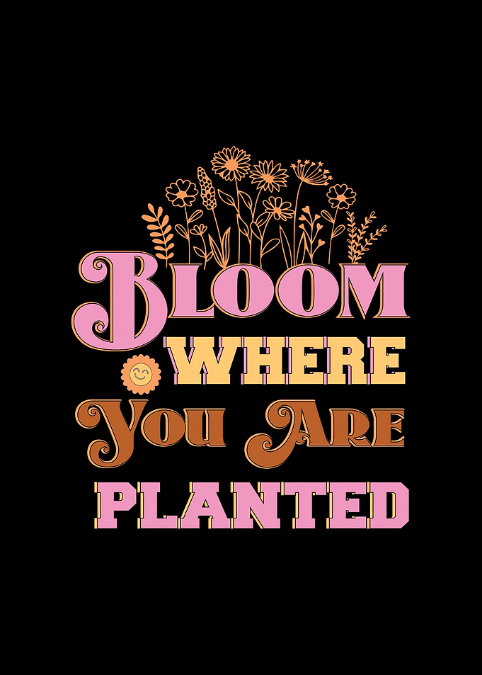 Motivational Quote Flower