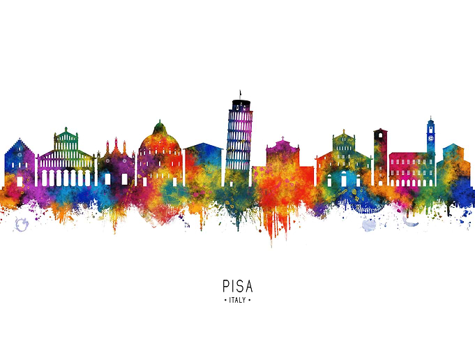 Pisa Italy Skyline