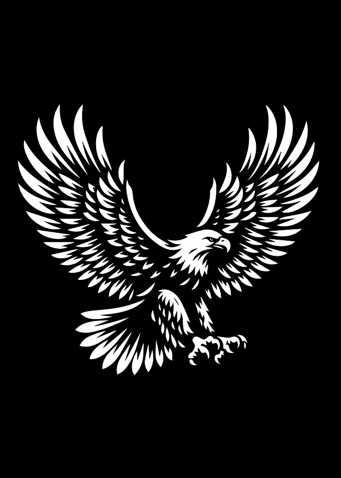 Eagle Stencil Design