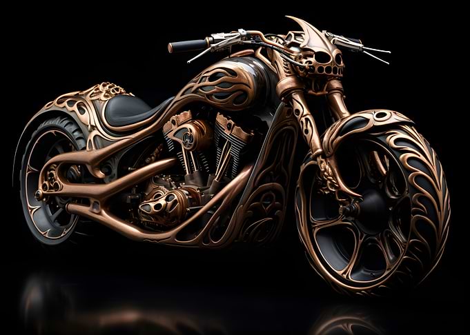 Futuristic Chopper Art