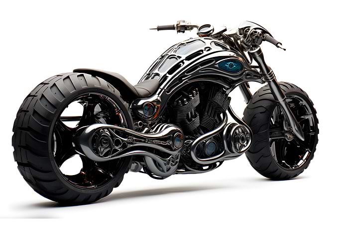 Futuristic Chopper Deco