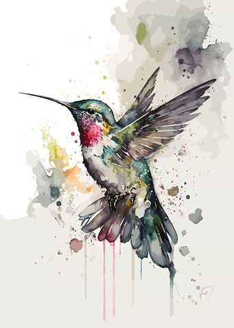 Bird Watercolor Painting