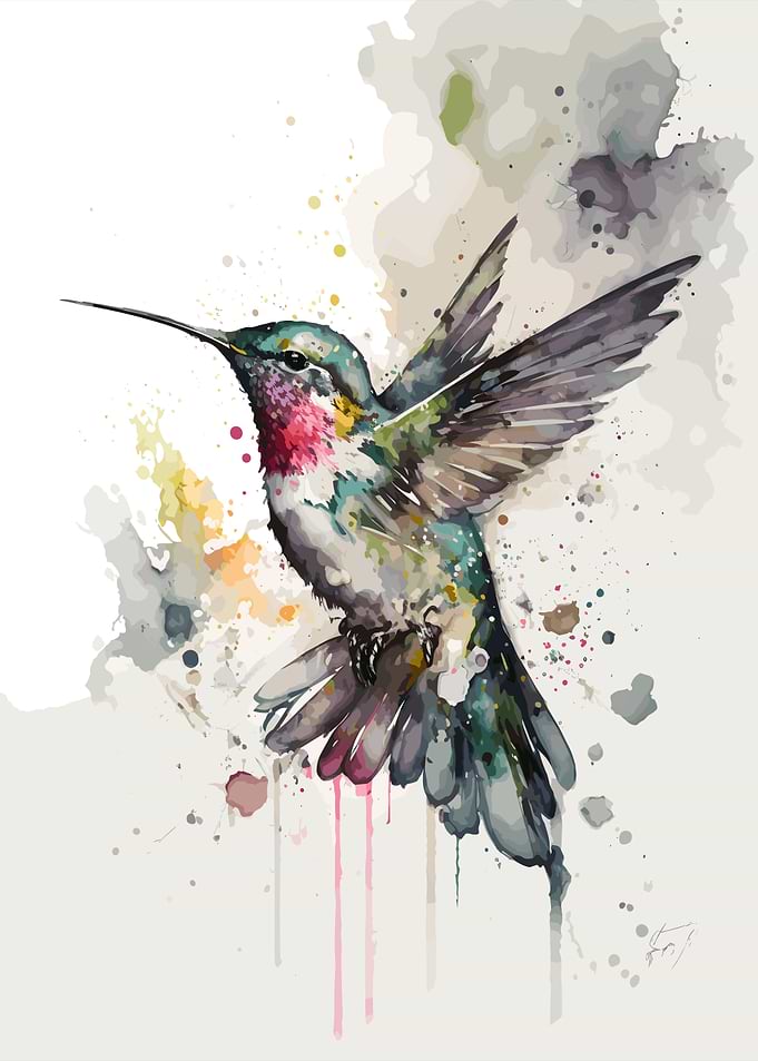 Bird Watercolor Painting