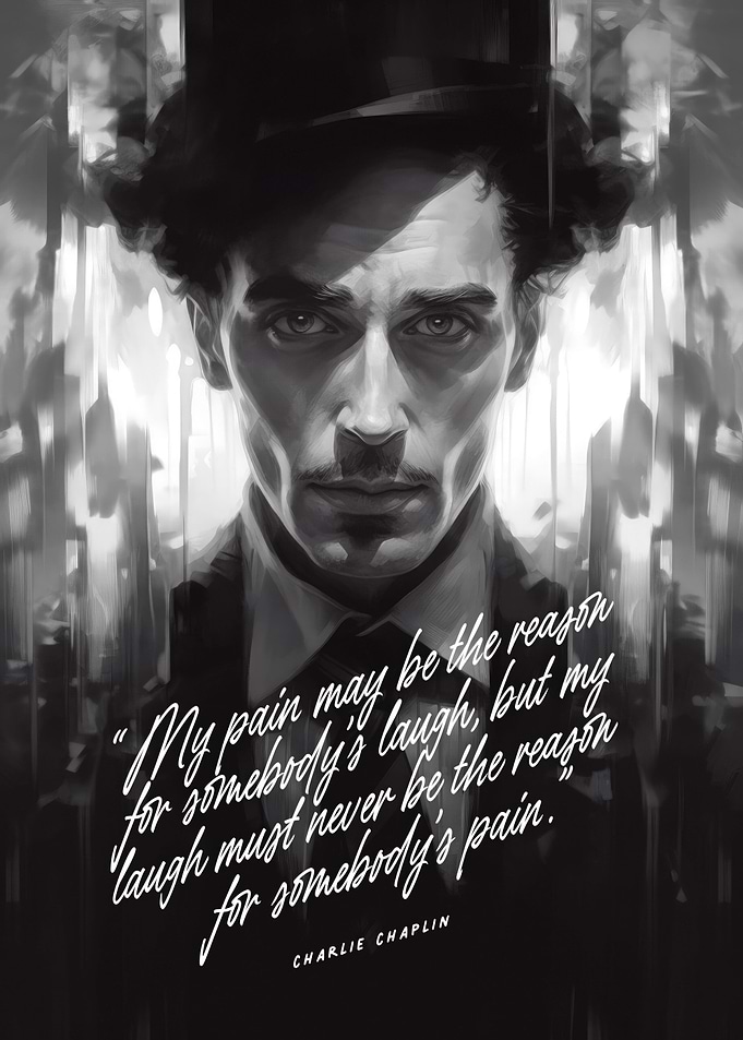 Charlie Chaplin Art Quote