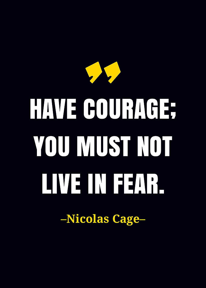 Nicolas Cage quote