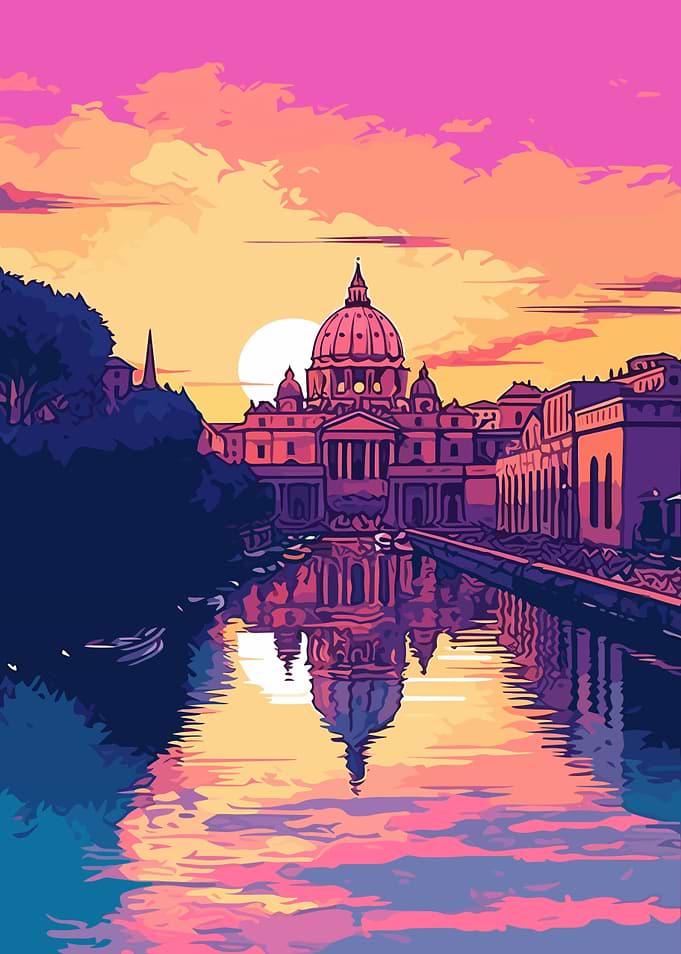 City Synthwave Retro