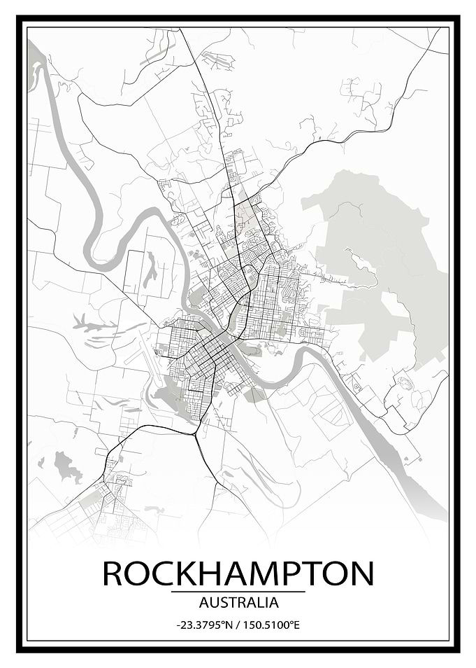 Rockhampton White City Map