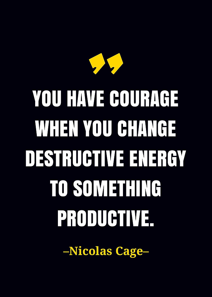 Nicolas Cage quote