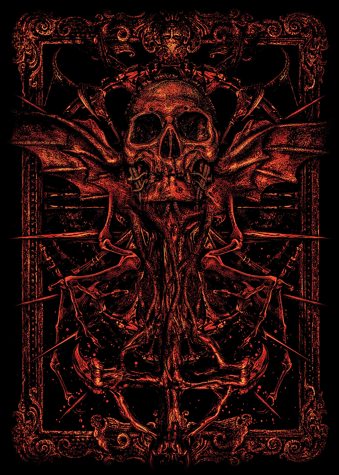 Skull with Wings