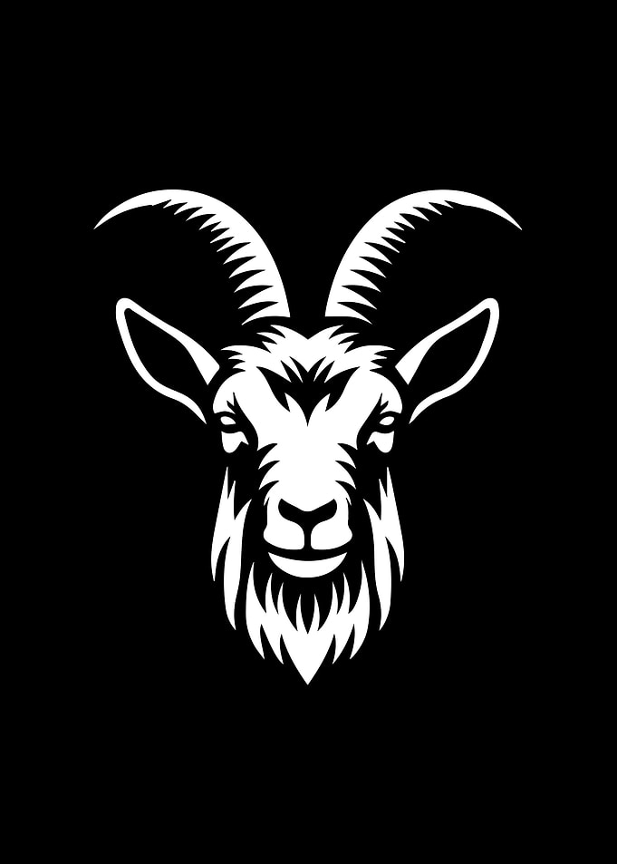 Goat Stencil Design