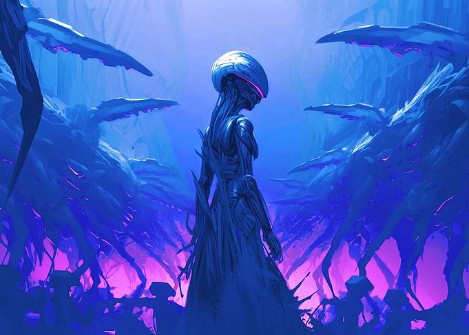 Alien Queen Cyberpunk