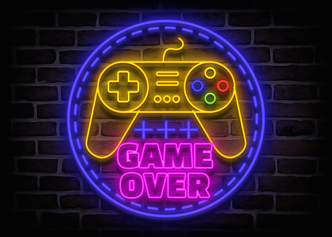 Game Over Neon sign