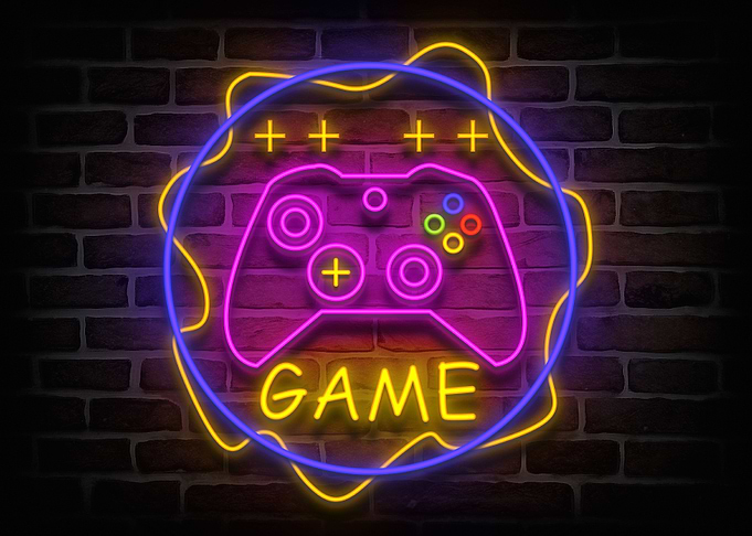 Console Gaming Neon