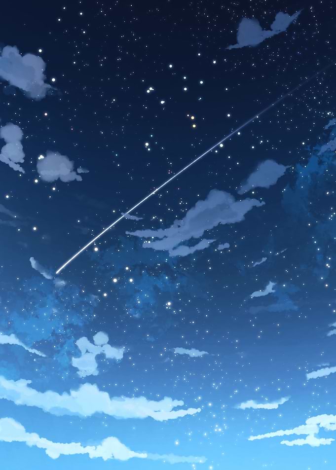 Anime Blue Sky Space