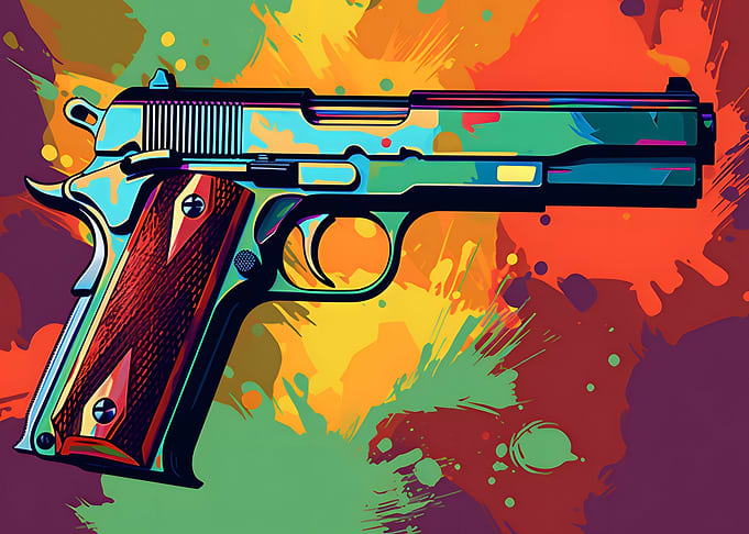 Colt 1911 Illustration