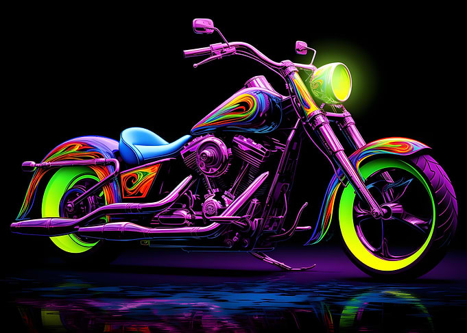 Surreal Chopper Deco