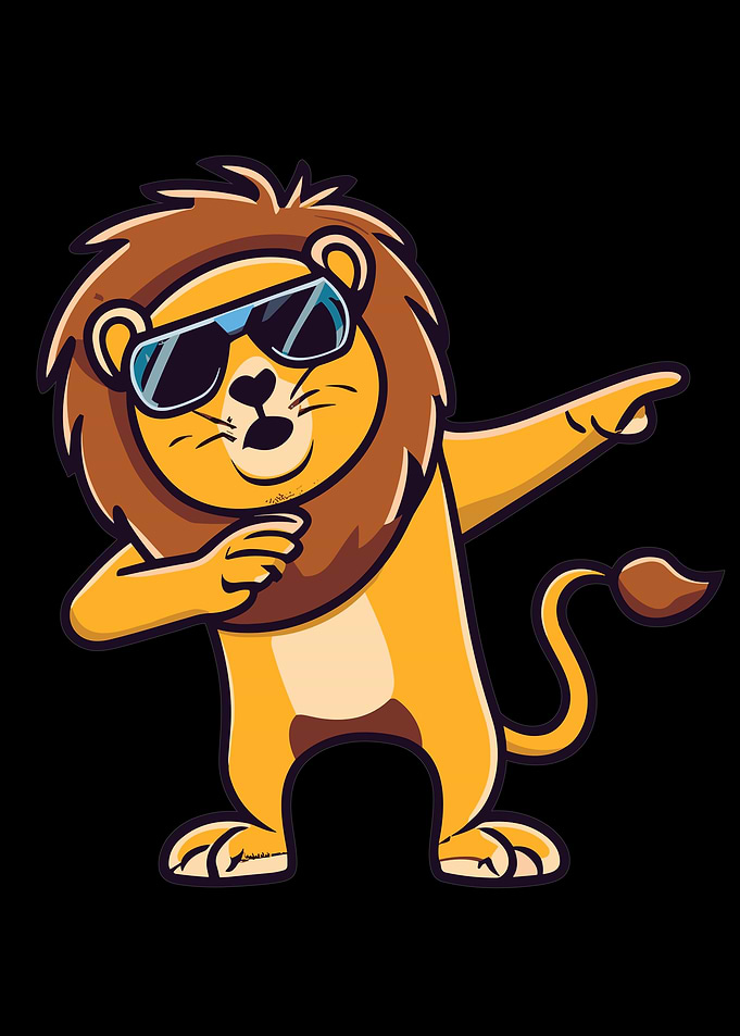 Lion Dabbing Dabbing