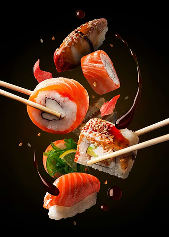 Sushi rolls 4k