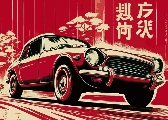 Red Old Car