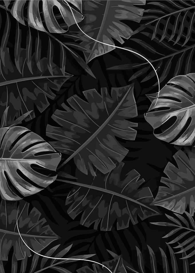 black floral