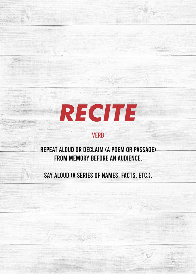 recite definition
