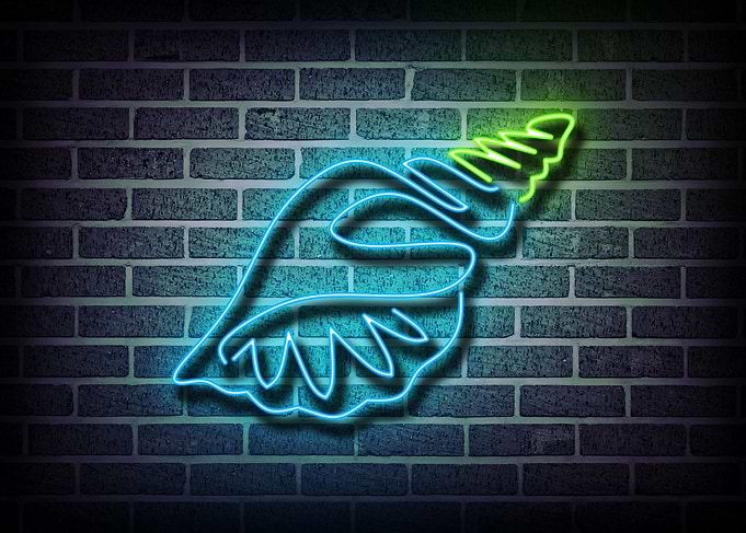 Shells Neon Sign