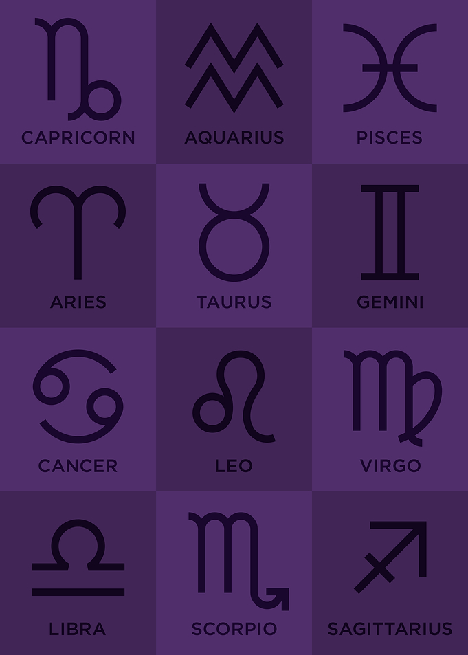 Zodiac Signs Abstract Pop
