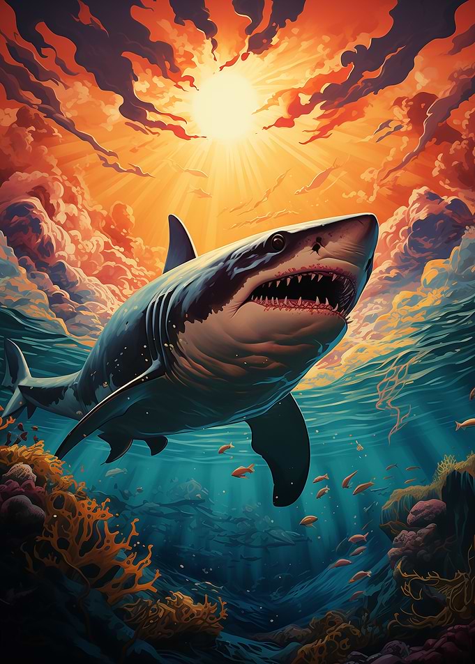 Retro Whisper Shark