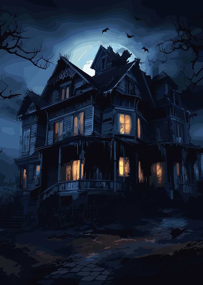 scary haunted house