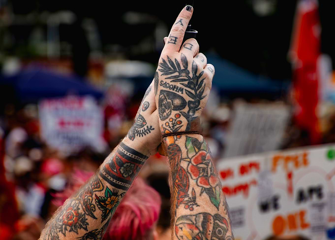 colourful tattoos
