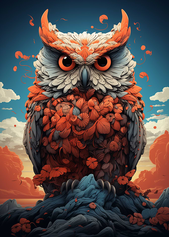 Intricate Forest Owl