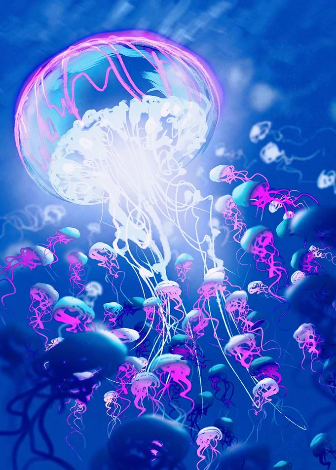King Jellyfish and Crowd