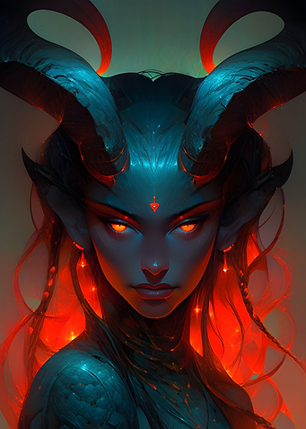 Vampire Fire Demon Model