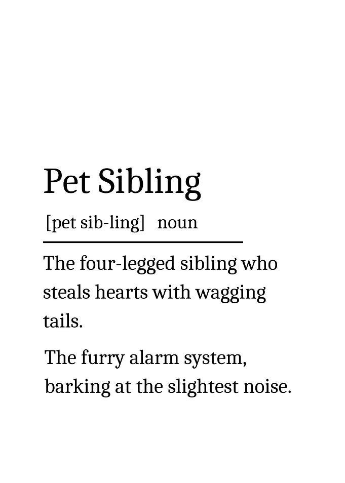 Pet Sibling Definition