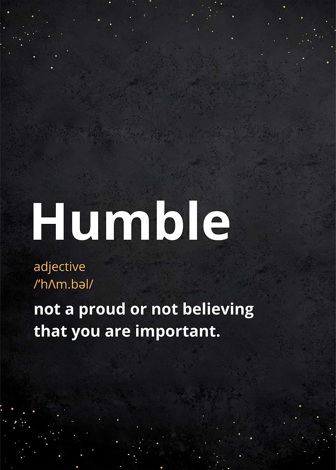 humble definition posters