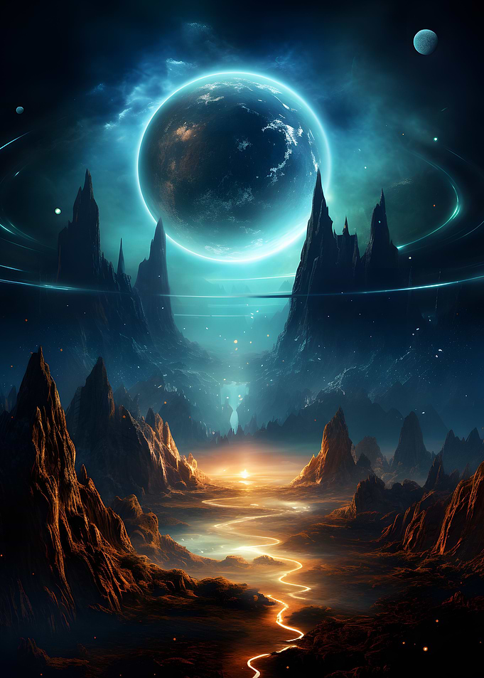 Alien Space Landscape