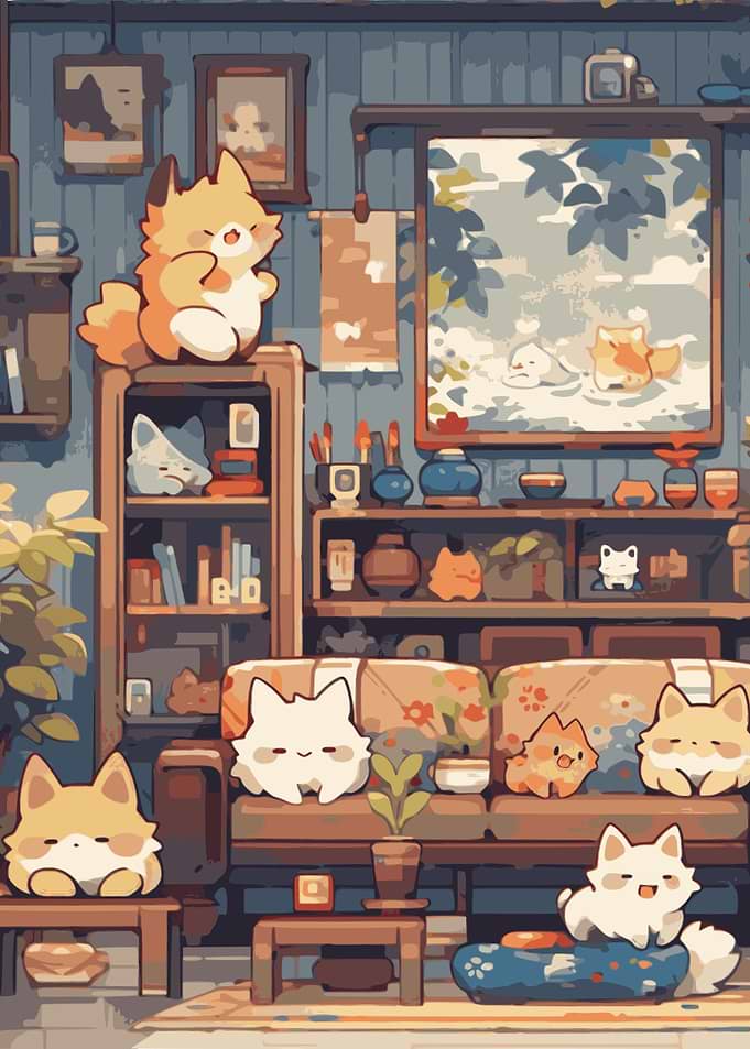 Pixel Cat Whimsy