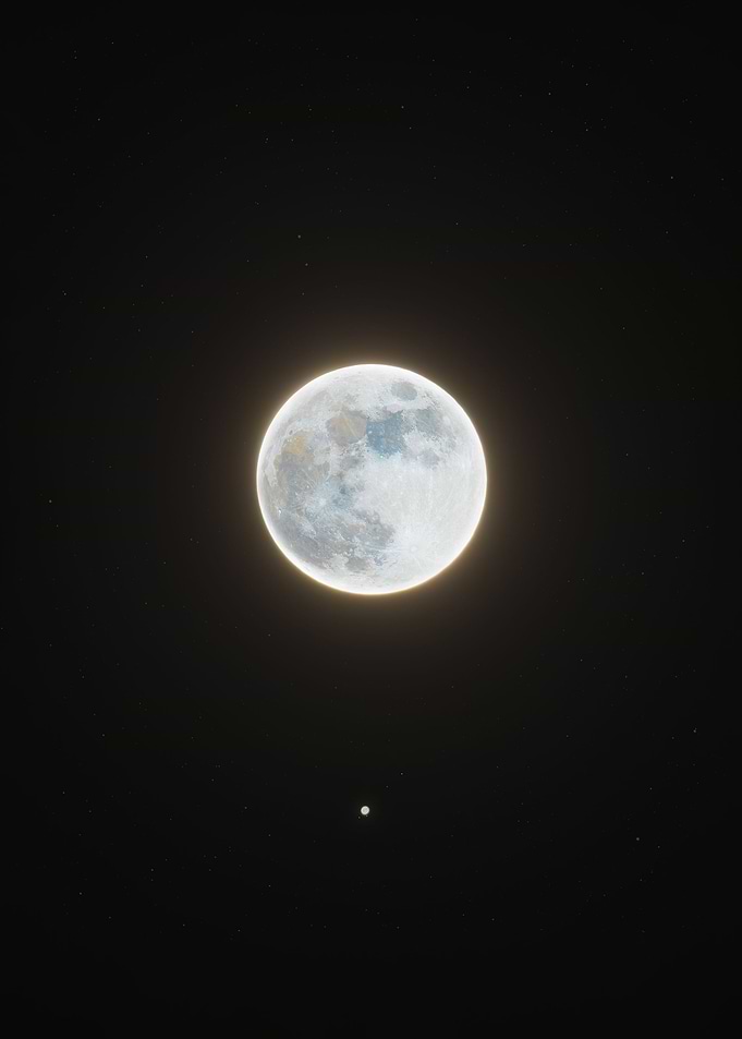 The Moon and Jupiter
