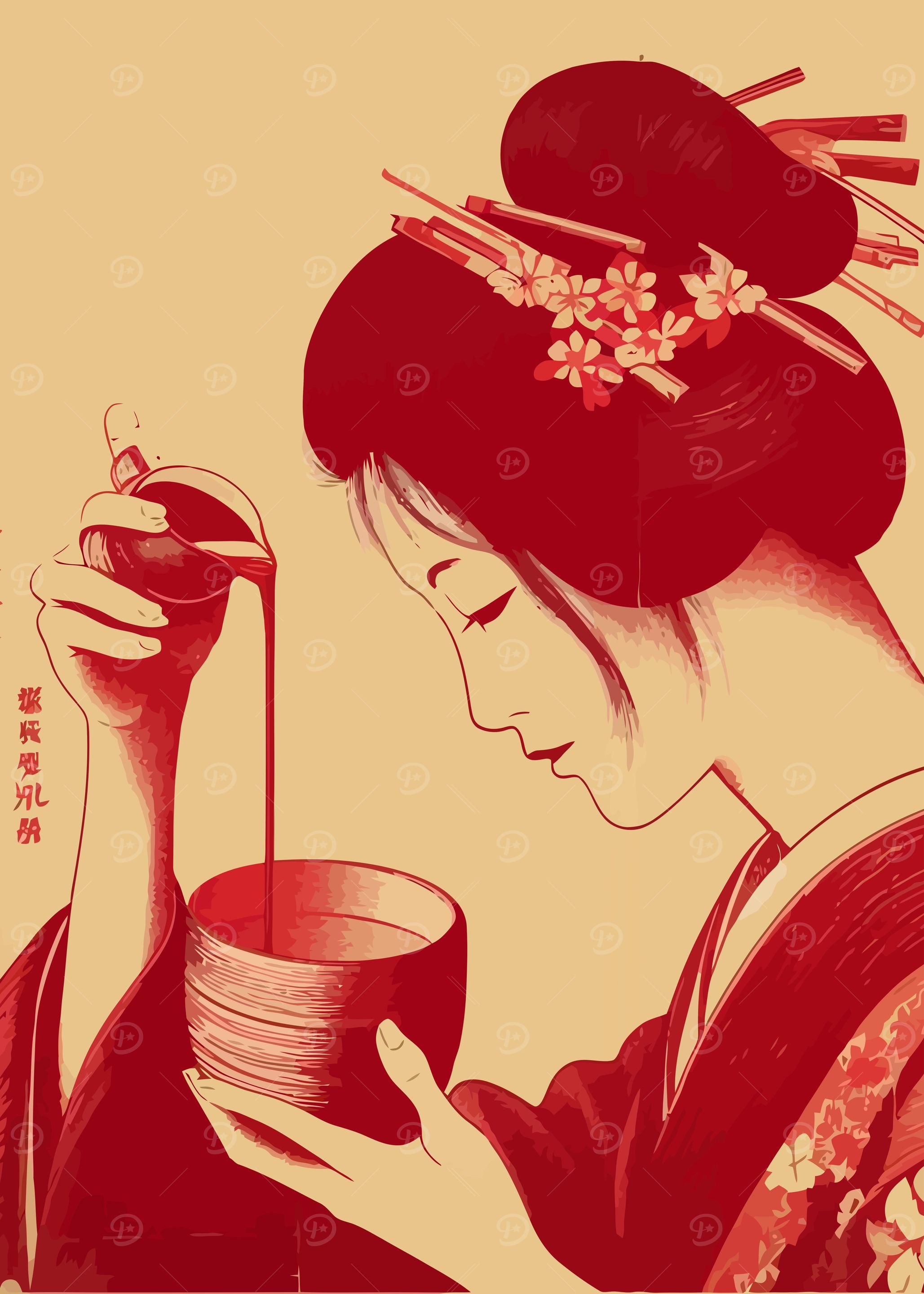 Traditional Japan Woman