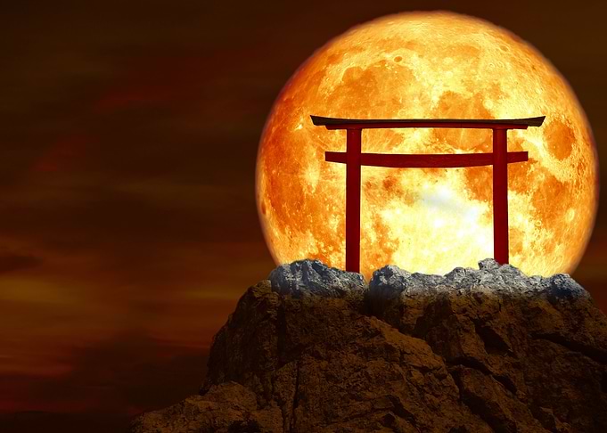blood moon Japanese