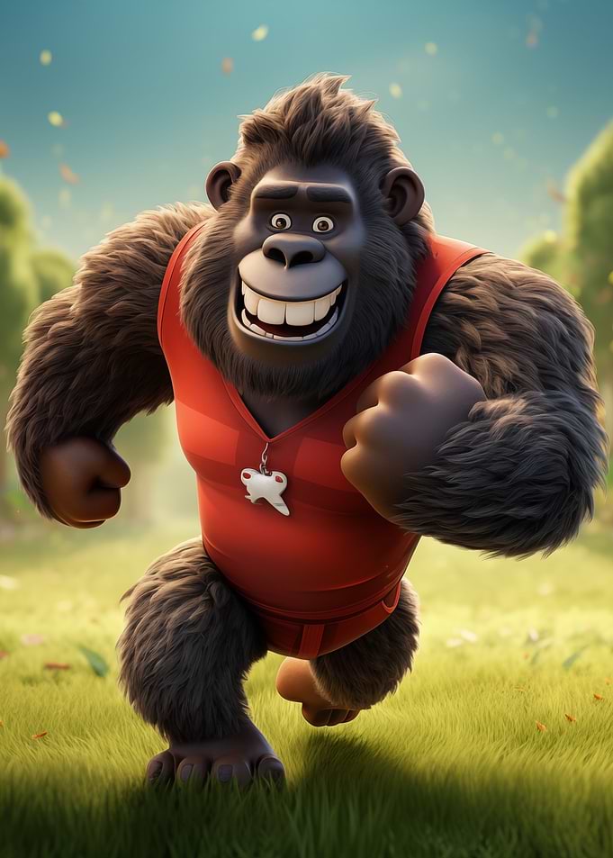 Gorilla Footballer