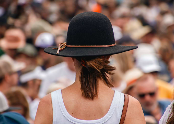 girl in a hat
