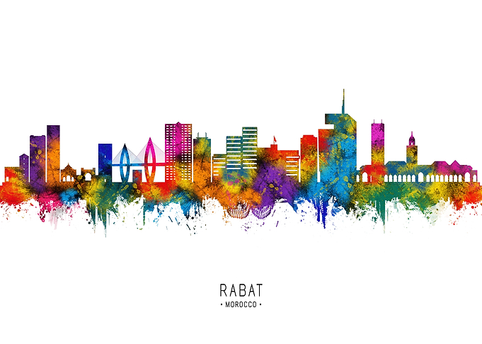 Rabat Morocco Skyline