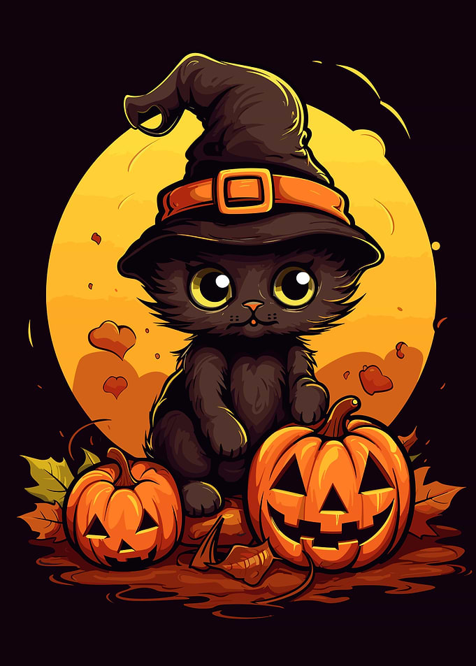 Cute Halloween Cat