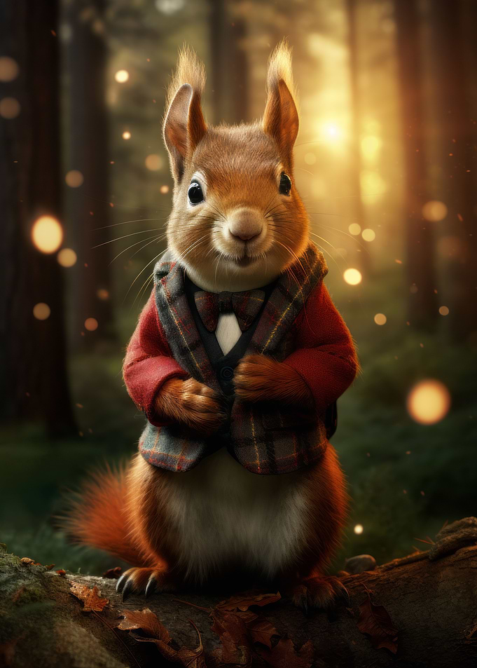 Magical Red Squirrel