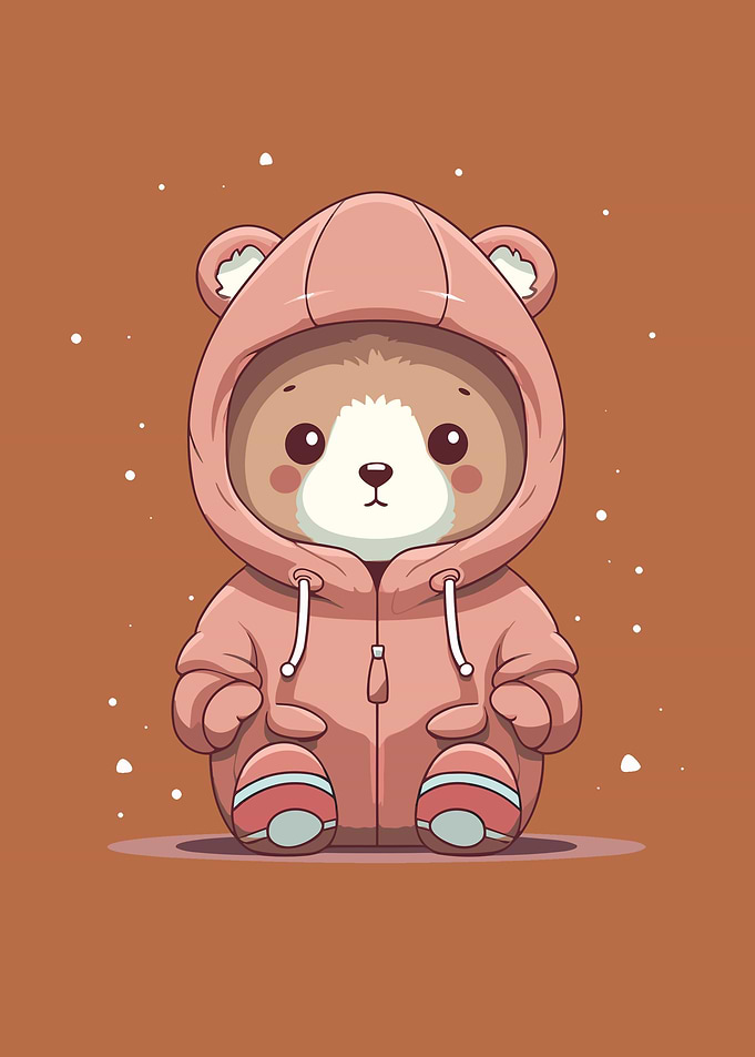 kawaii baby bear